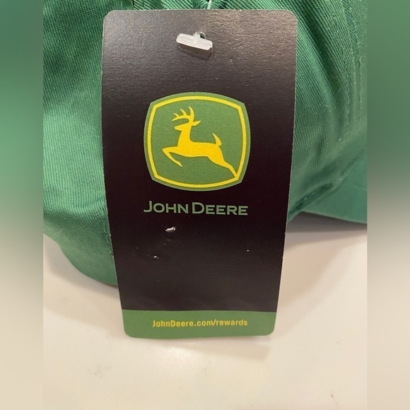 John Deere Hat Green Embroidered Logo Adjustable 5 Panel Baseball Cap Brand New - Picture 9 of 10